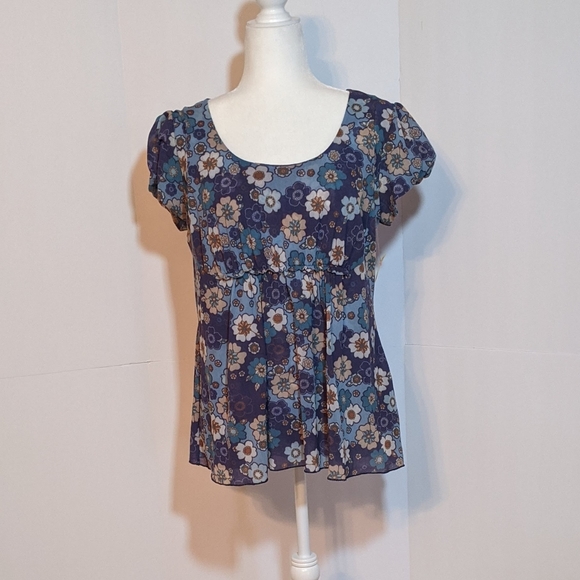 Cha Cha Vente Floral Top XL - Picture 1 of 6